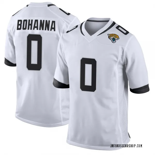 Men's Quinton Bohanna Jacksonville Jaguars Game White Jersey