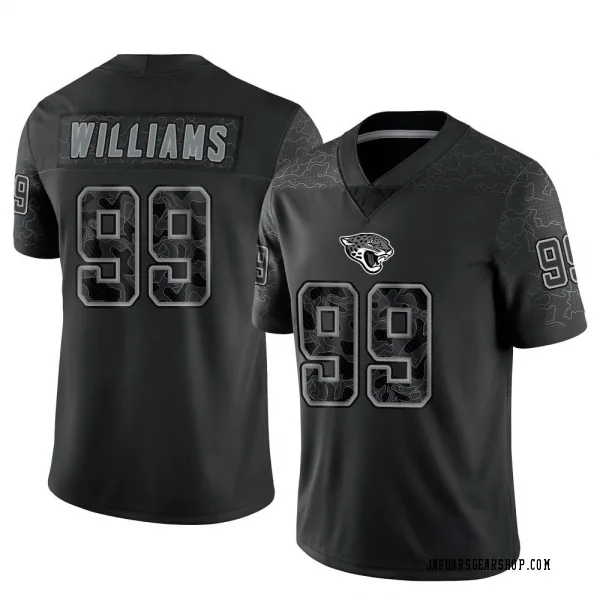 Men's Raequan Williams Jacksonville Jaguars Limited Black Reflective Jersey