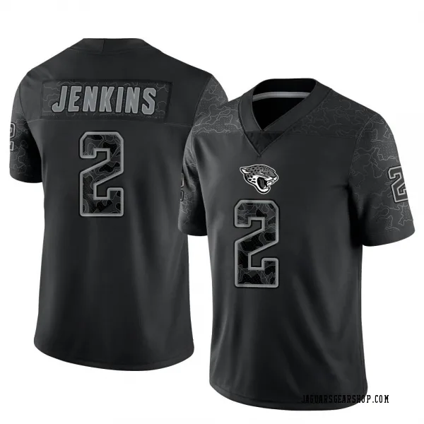 Men's Rayshawn Jenkins Jacksonville Jaguars Limited Black Reflective Jersey