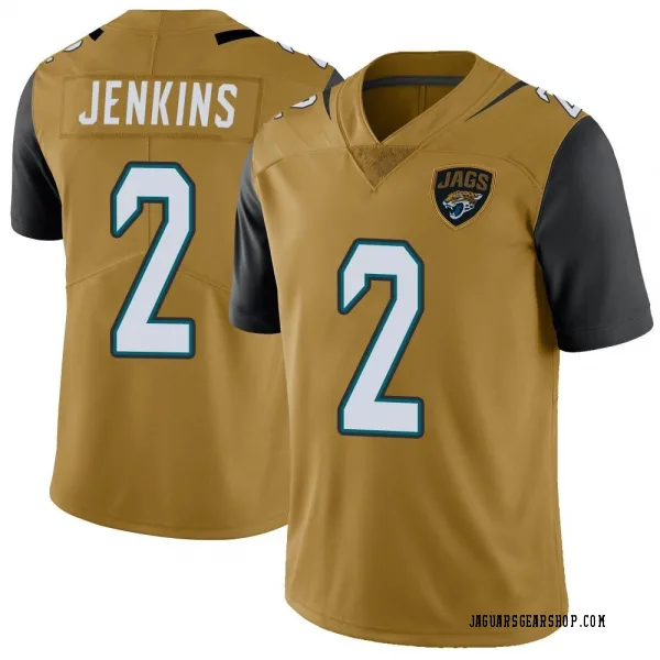 Men's Rayshawn Jenkins Jacksonville Jaguars Limited Gold Color Rush Vapor Untouchable Jersey