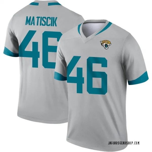 Men's Ross Matiscik Jacksonville Jaguars Legend Silver Inverted Jersey