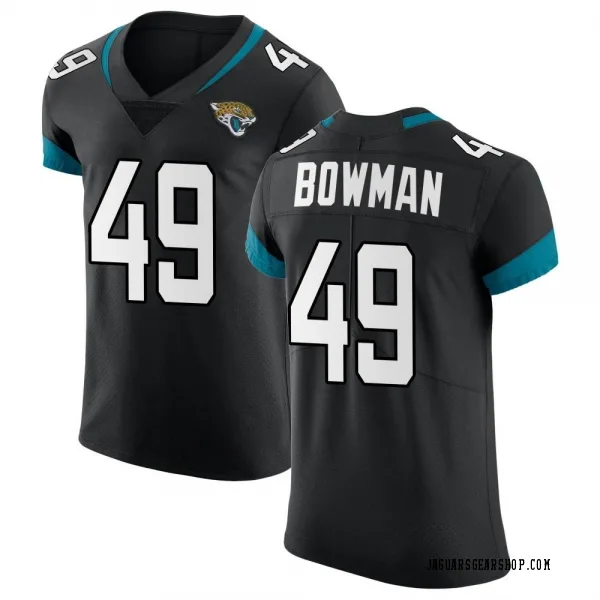 Men's Shawn Bowman Jacksonville Jaguars Elite Black Vapor Untouchable Jersey