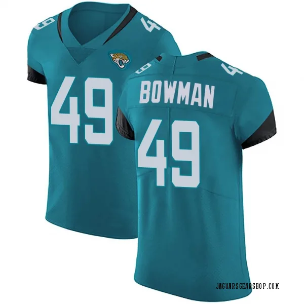 Men's Shawn Bowman Jacksonville Jaguars Elite Teal Vapor Untouchable Alternate Jersey