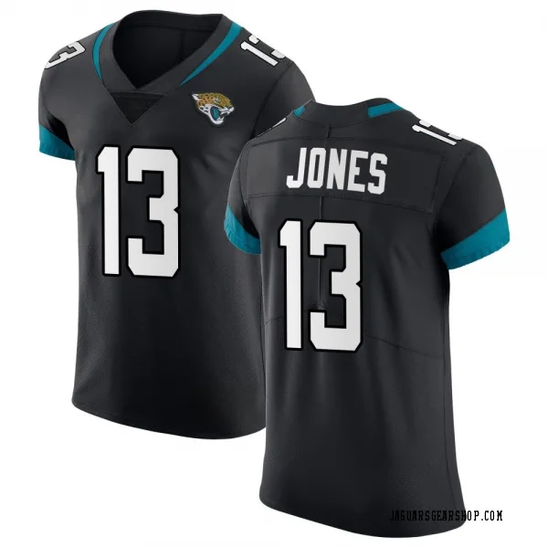 Men's Tim Jones Jacksonville Jaguars Elite Black Vapor Untouchable Jersey