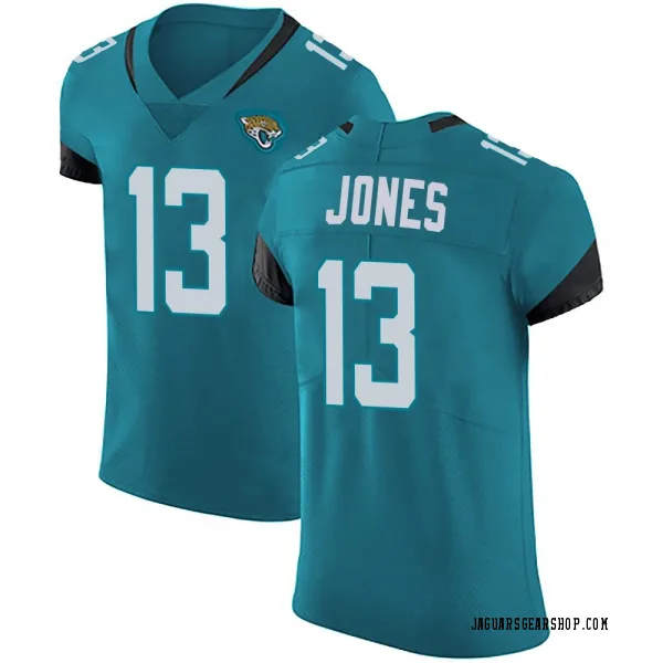 Men's Tim Jones Jacksonville Jaguars Elite Teal Vapor Untouchable Alternate Jersey