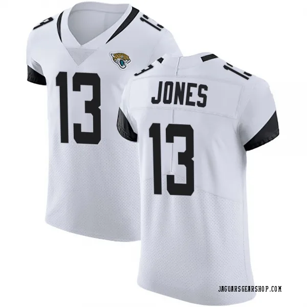 Men's Tim Jones Jacksonville Jaguars Elite White Vapor Untouchable Road Jersey