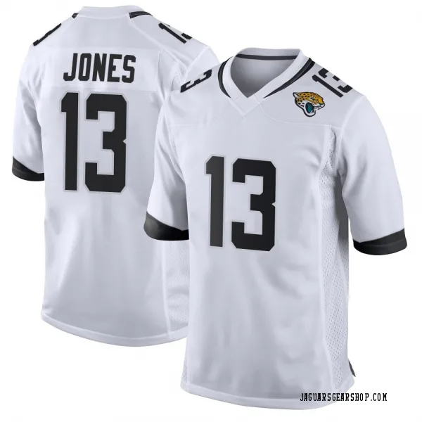 Men's Tim Jones Jacksonville Jaguars Game White Jersey