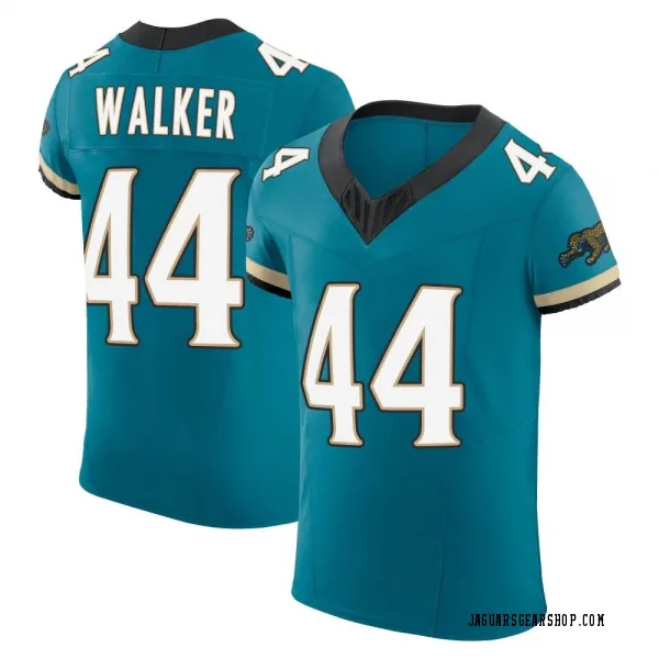 Men's Travon Walker Jacksonville Jaguars Elite Teal Prowler Throwback Vapor F.U.S.E. Jersey