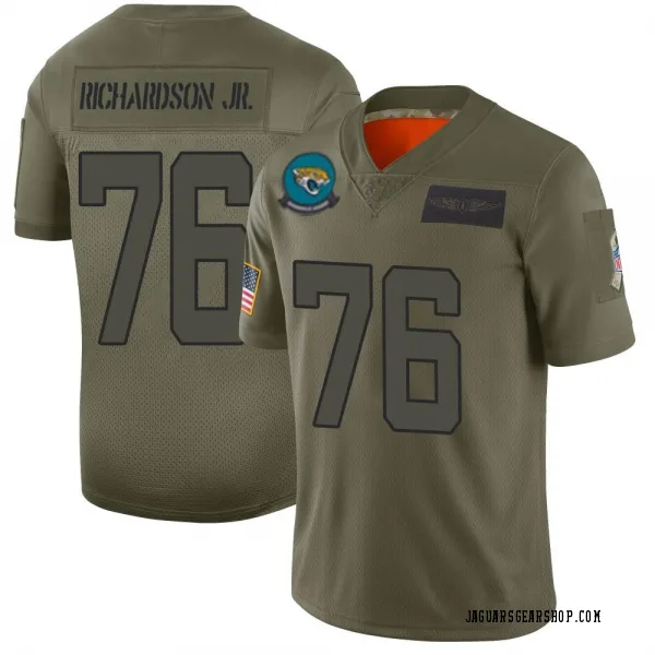 Men's Will Richardson Jr. Jacksonville Jaguars Limited Camo 2019 Salute to Service Jersey