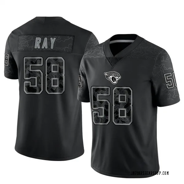 Men's Wyatt Ray Jacksonville Jaguars Limited Black Reflective Jersey
