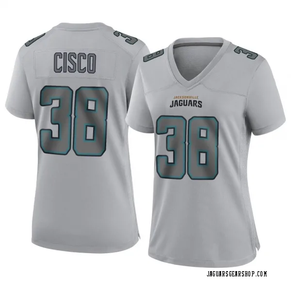 Women's Andre Cisco Jacksonville Jaguars Game Gray Atmosphere Fashion Jersey