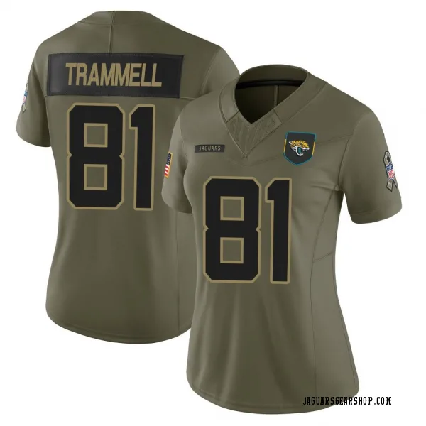 Women's Austin Trammell Jacksonville Jaguars Limited Olive 2025 Salute to Service Jersey