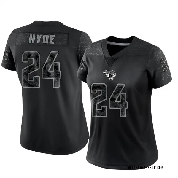 Women's Carlos Hyde Jacksonville Jaguars Limited Black Reflective Jersey