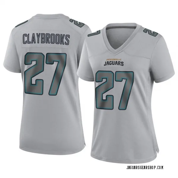 Women's Chris Claybrooks Jacksonville Jaguars Game Gray Atmosphere Fashion Jersey