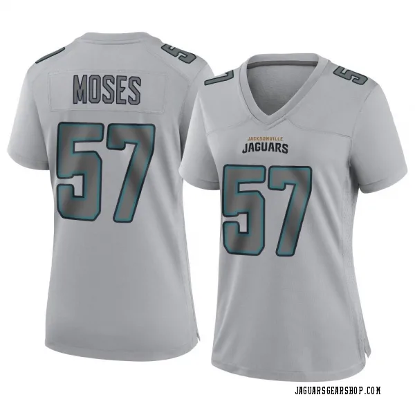 Women's Dylan Moses Jacksonville Jaguars Game Gray Atmosphere Fashion Jersey