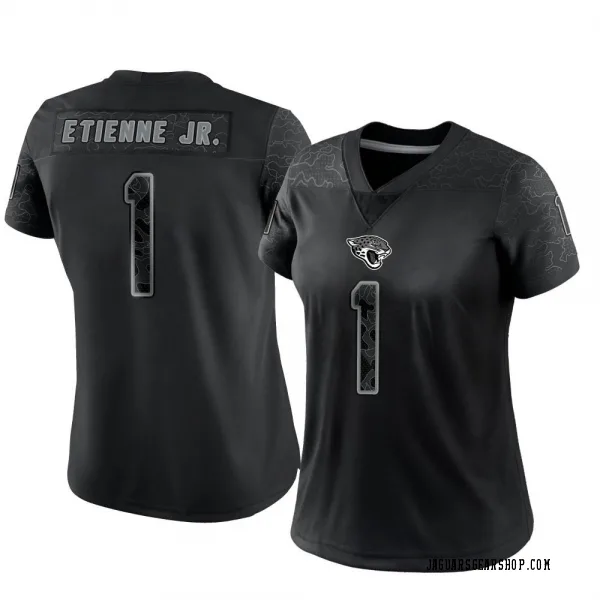 Women's Travis Etienne Jr. Jacksonville Jaguars Limited Black Reflective Jersey