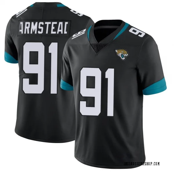 Youth Arik Armstead Jacksonville Jaguars Limited Black Vapor Untouchable Jersey