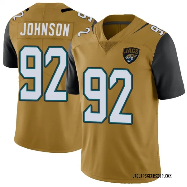 Youth Caleb Johnson Jacksonville Jaguars Limited Gold Color Rush Vapor Untouchable Jersey