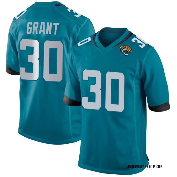 Youth Corey Grant Jacksonville Jaguars Game Teal Jersey