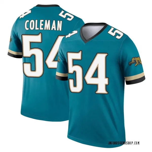 Youth DJ Coleman Jacksonville Jaguars Legend Teal Prowler Throwback Jersey
