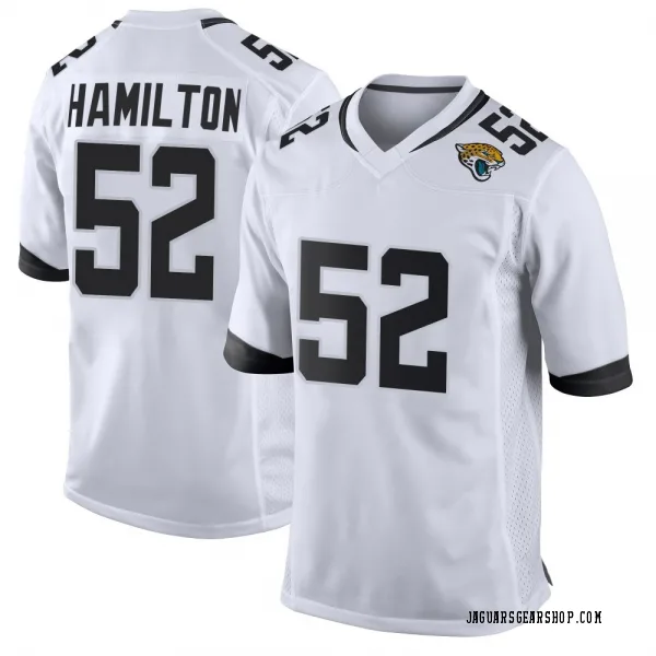 Youth DaVon Hamilton Jacksonville Jaguars Game White Jersey
