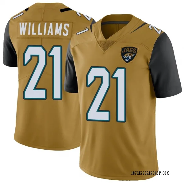 Youth Darious Williams Jacksonville Jaguars Limited Gold Color Rush Vapor Untouchable Jersey