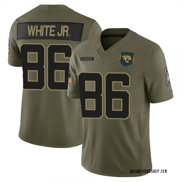 Youth David White Jr. Jacksonville Jaguars Limited Olive 2025 Salute to Service Jersey