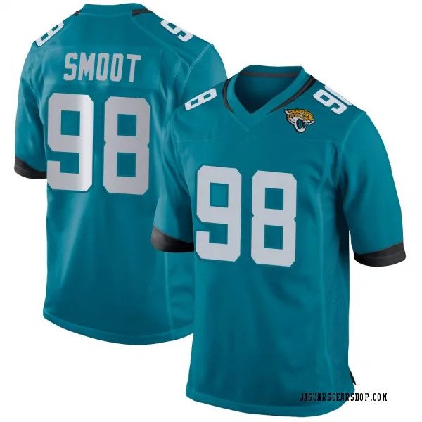 Youth Dawuane Smoot Jacksonville Jaguars Game Teal Jersey