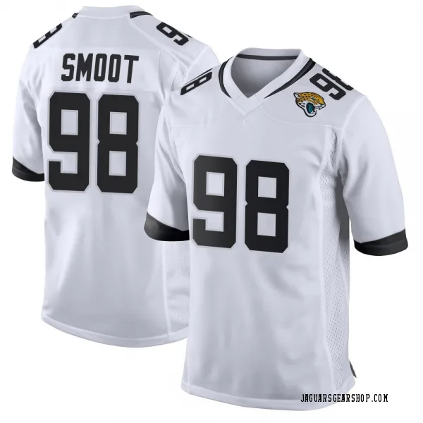 Youth Dawuane Smoot Jacksonville Jaguars Game White Jersey