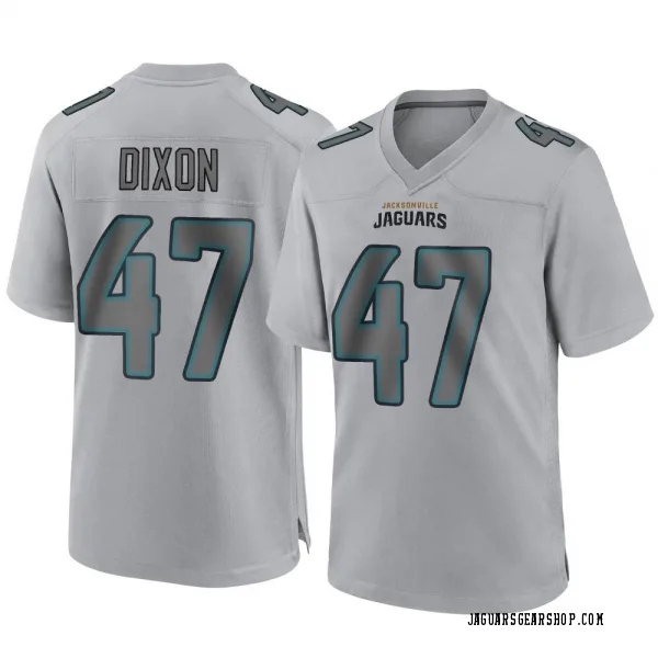 Youth De'Shaan Dixon Jacksonville Jaguars Game Gray Atmosphere Fashion Jersey