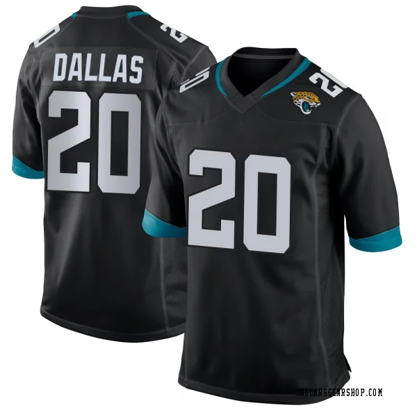 Youth DeeJay Dallas Jacksonville Jaguars Game Black Jersey