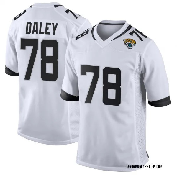 Youth Dennis Daley Jacksonville Jaguars Game White Jersey