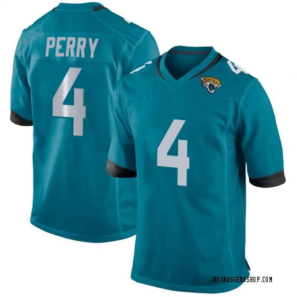 Youth E.J. Perry Jacksonville Jaguars Game Teal Jersey