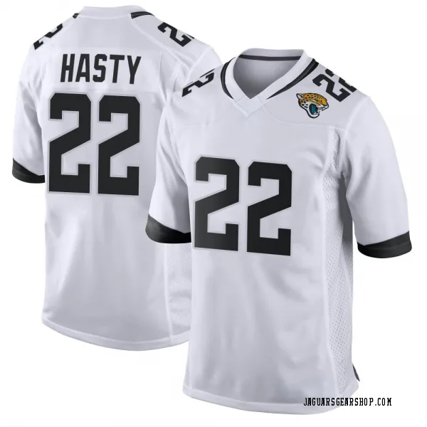 Youth JaMycal Hasty Jacksonville Jaguars Game White Jersey