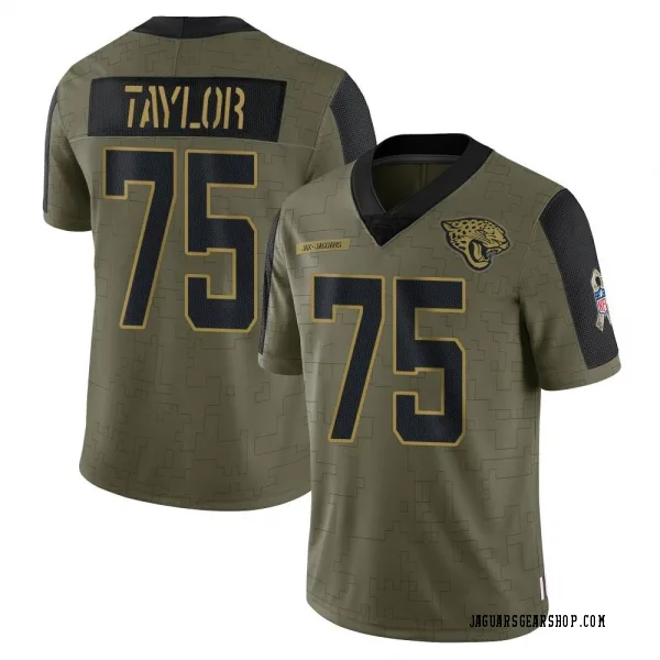 Youth Jawaan Taylor Jacksonville Jaguars Limited Olive 2021 Salute To Service Jersey