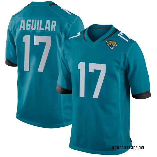 Youth Joey Aguilar Jacksonville Jaguars Game Teal Jersey