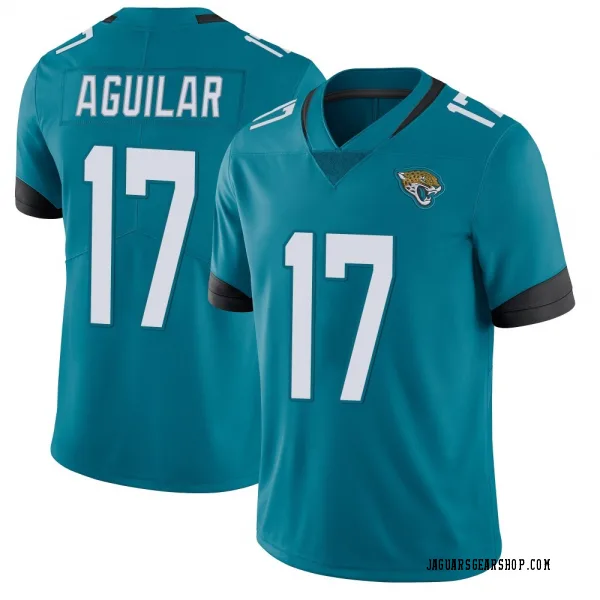 Youth Joey Aguilar Jacksonville Jaguars Limited Teal Vapor Untouchable Jersey