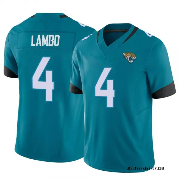 Youth Josh Lambo Jacksonville Jaguars Limited Teal Vapor F.U.S.E. Jersey