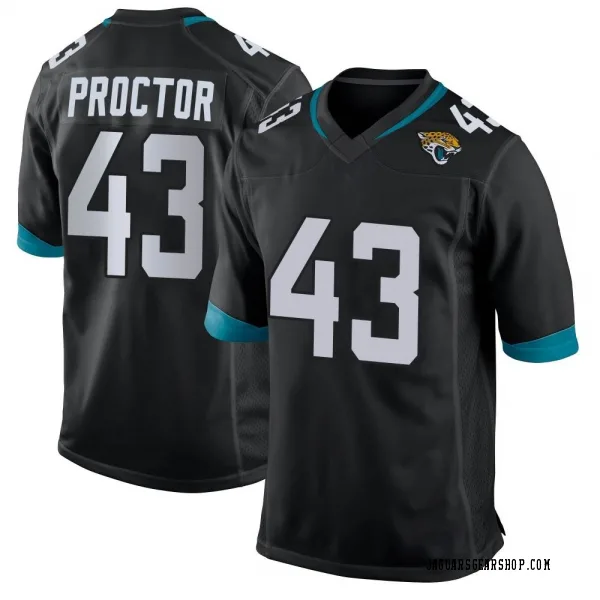 Youth Josh Proctor Jacksonville Jaguars Game Black Jersey