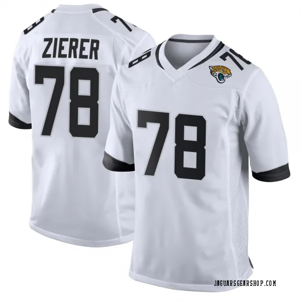 Youth Kilian Zierer Jacksonville Jaguars Game White Jersey