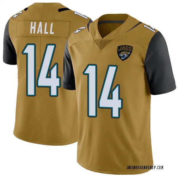 Youth Marvin Hall Jacksonville Jaguars Limited Gold Color Rush Vapor Untouchable Jersey