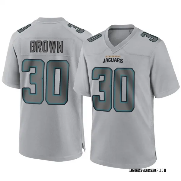 Youth Montaric Brown Jacksonville Jaguars Game Gray Atmosphere Fashion Jersey