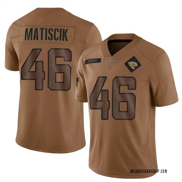 Youth Ross Matiscik Jacksonville Jaguars Limited Brown 2023 Salute To Service Jersey