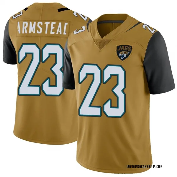 Youth Ryquell Armstead Jacksonville Jaguars Limited Gold Color Rush Vapor Untouchable Jersey