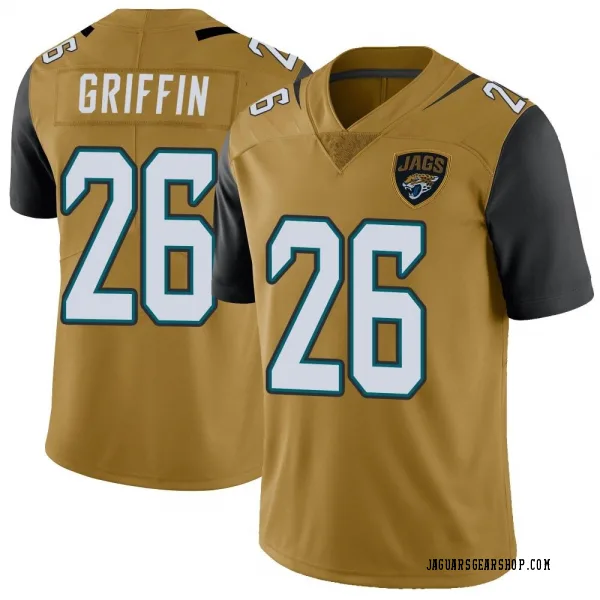 Youth Shaquill Griffin Jacksonville Jaguars Limited Gold Color Rush Vapor Untouchable Jersey