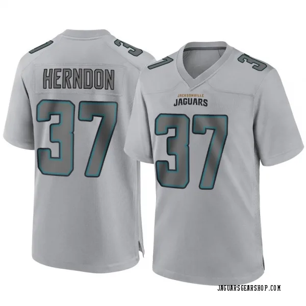 Youth Tre Herndon Jacksonville Jaguars Game Gray Atmosphere Fashion Jersey