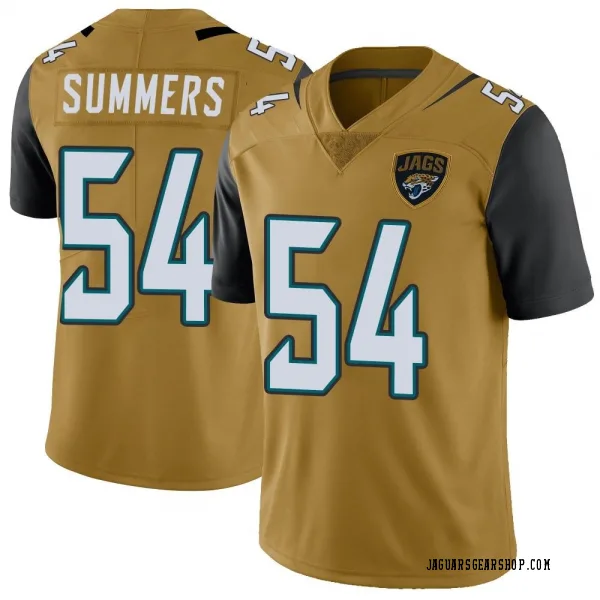Youth Ty Summers Jacksonville Jaguars Limited Gold Color Rush Vapor Untouchable Jersey