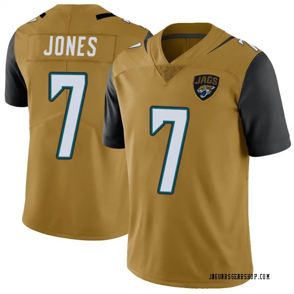 Youth Zay Jones Jacksonville Jaguars Limited Gold Color Rush Vapor Untouchable Jersey